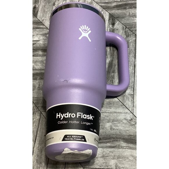 Hydro Flask 40 Oz Tumbler Lavender Stainless Steel Insulated Handle Lid No STRAW - Picture 1 of 5